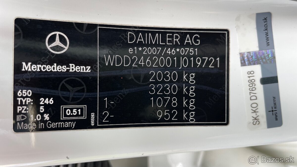 Mercedes-Benz w246 B180 cdi Executive - 16