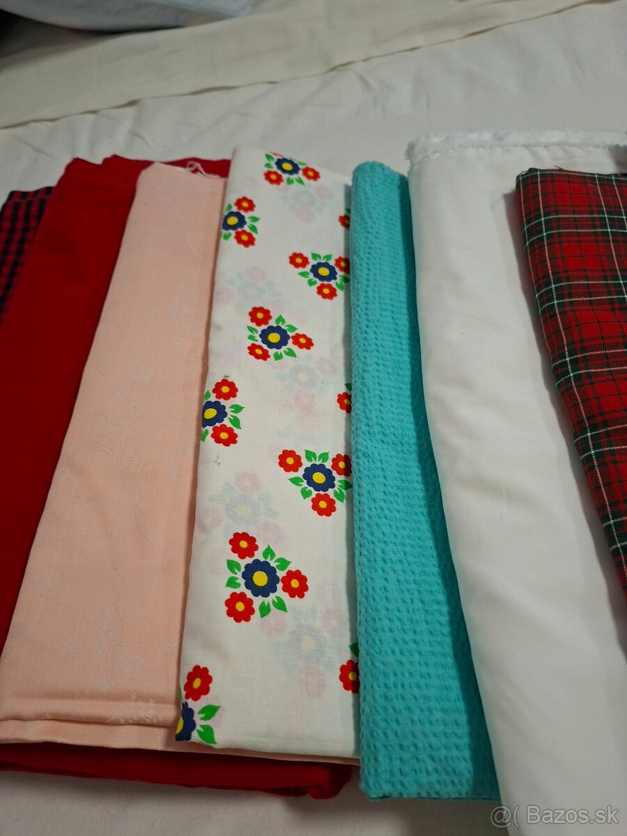Kvalitné látky na šitie 12 ks - 16