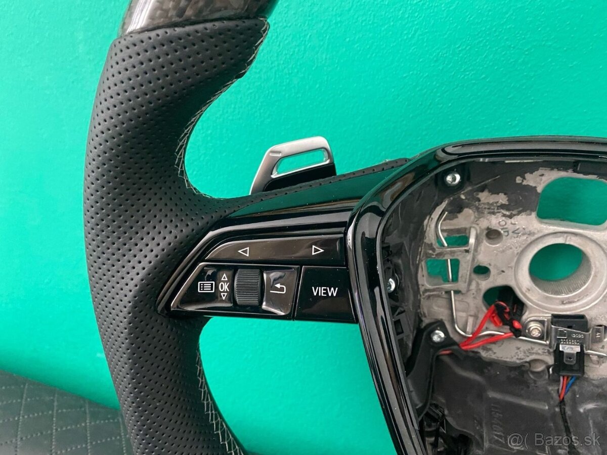 AUDI VOLANT KARBONOVY A6 A7 C8 Q8 S8 SQ8 E-TRON - 16