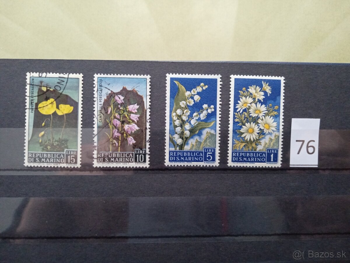 Poštové známky č.500 - FAUNA, flóra a rôzne IV.-20 sérií - 16