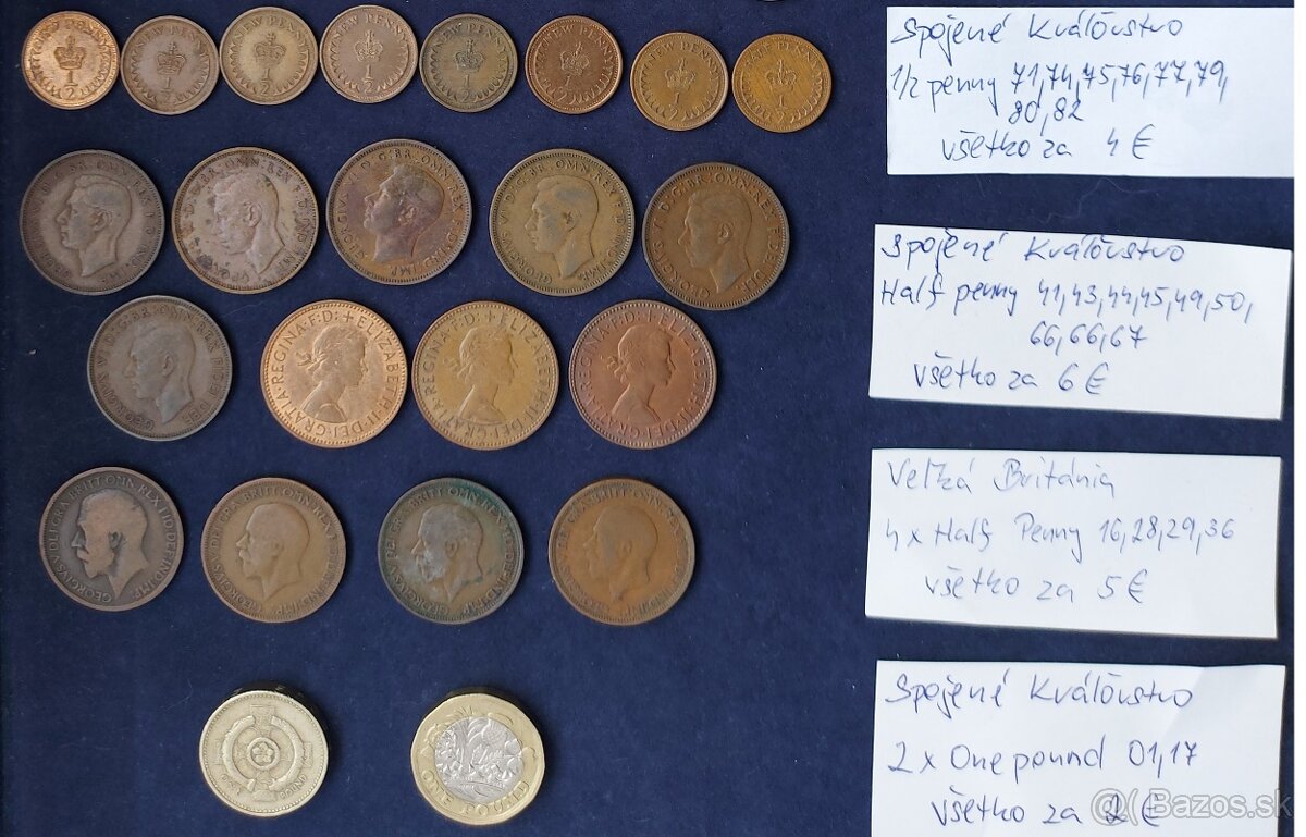 Zbierka mincí - Anglicko,Spojené Kráľovstvo, Rusko, Ruble - 16