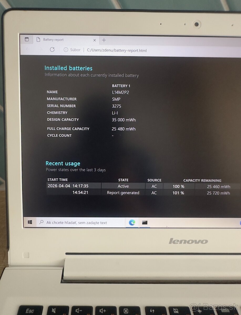 Notebook Lenovo - 16