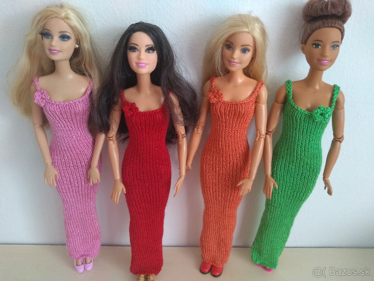 Oblečenie šaty na bábiky Barbie Ken deti Rainbow high LOL - 16