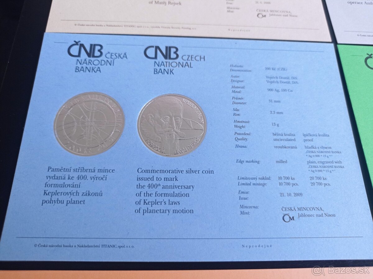 Strieborné mince 200 korún Česká Republika PROOF - 16