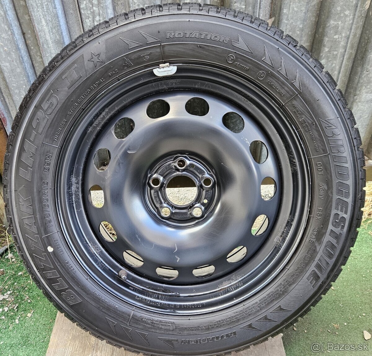 Originálna zimná sada VW - 5x100 r16 +Bridgestone 195/60 r16 - 16