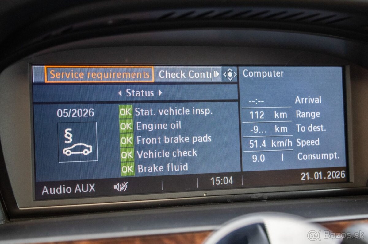 BMW Rad 5 E60 530xD, 173kw, A6 - 16