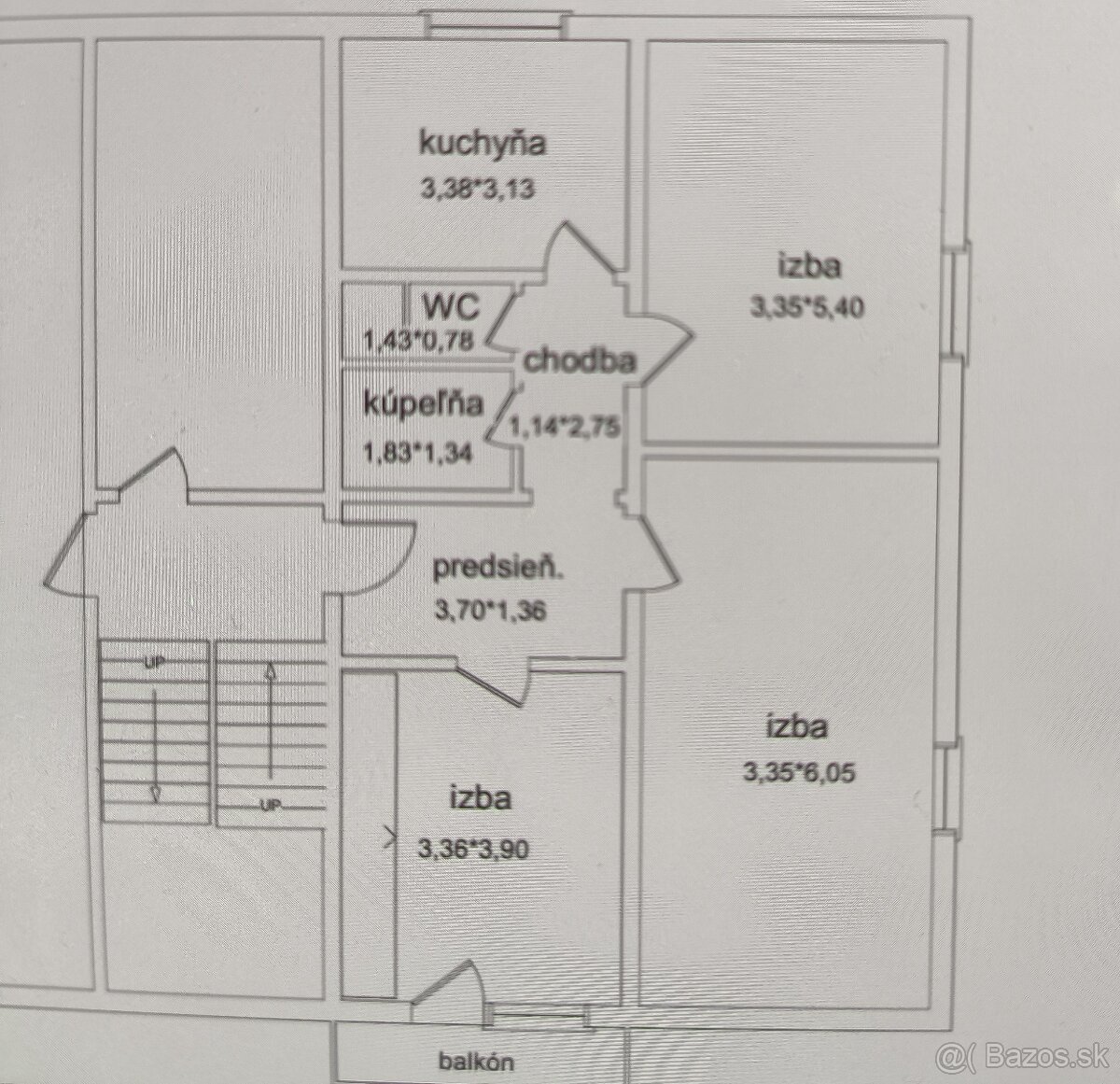 3 izbový byt Tlmače- Lipník so záhradou v blízkosti bytu - 16