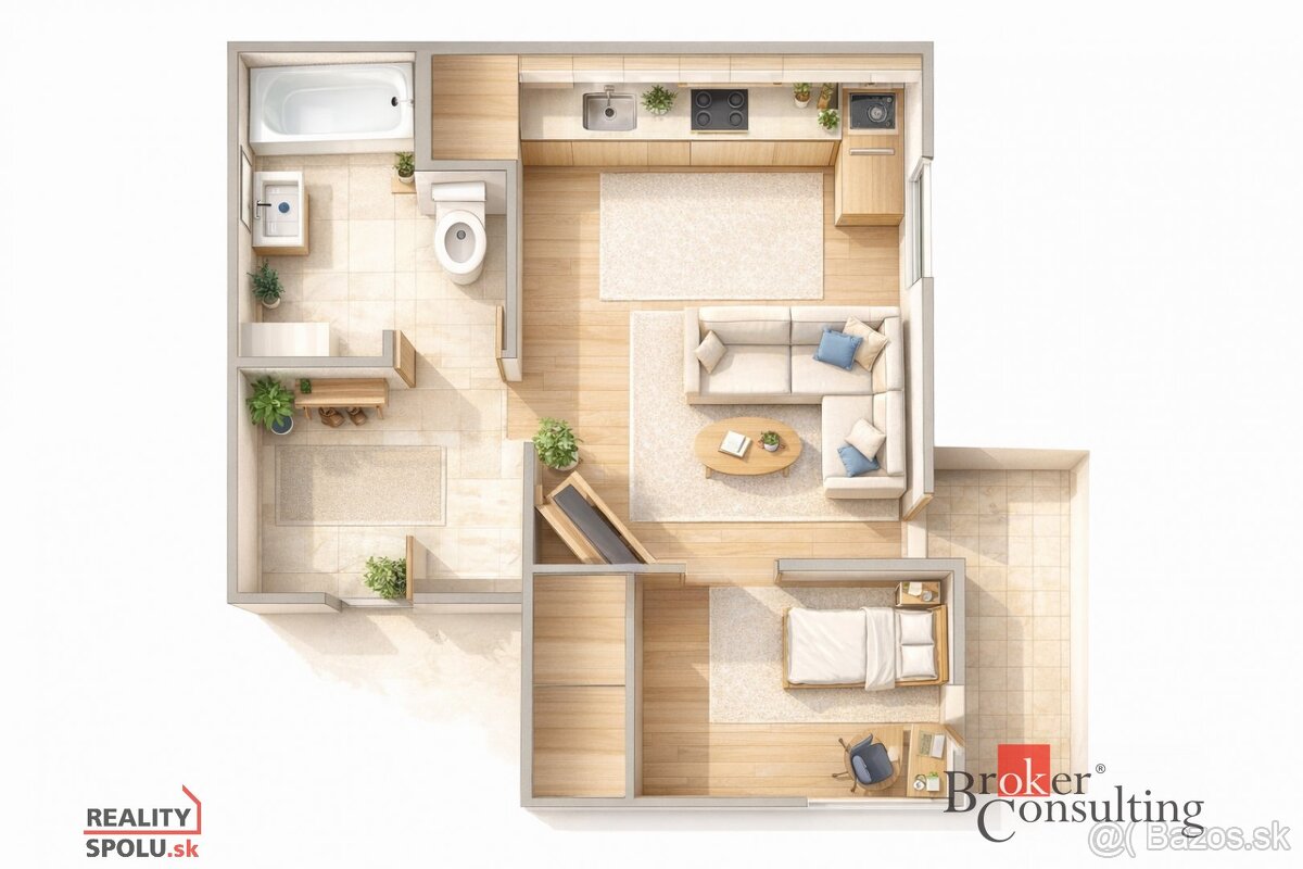 Na predaj 2- izbový byt v novostavbe, Nitra - 16