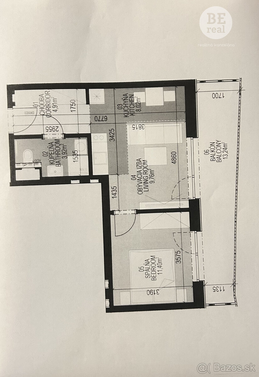 Na predaj 2 izbový byt v novostavbe, SLNEČNICE Fialová ulica - 16