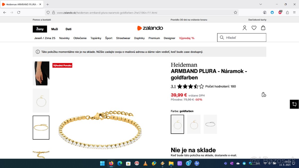 Náhrdelník s krížikom, Náramok s krížikom/bez krížika - 16