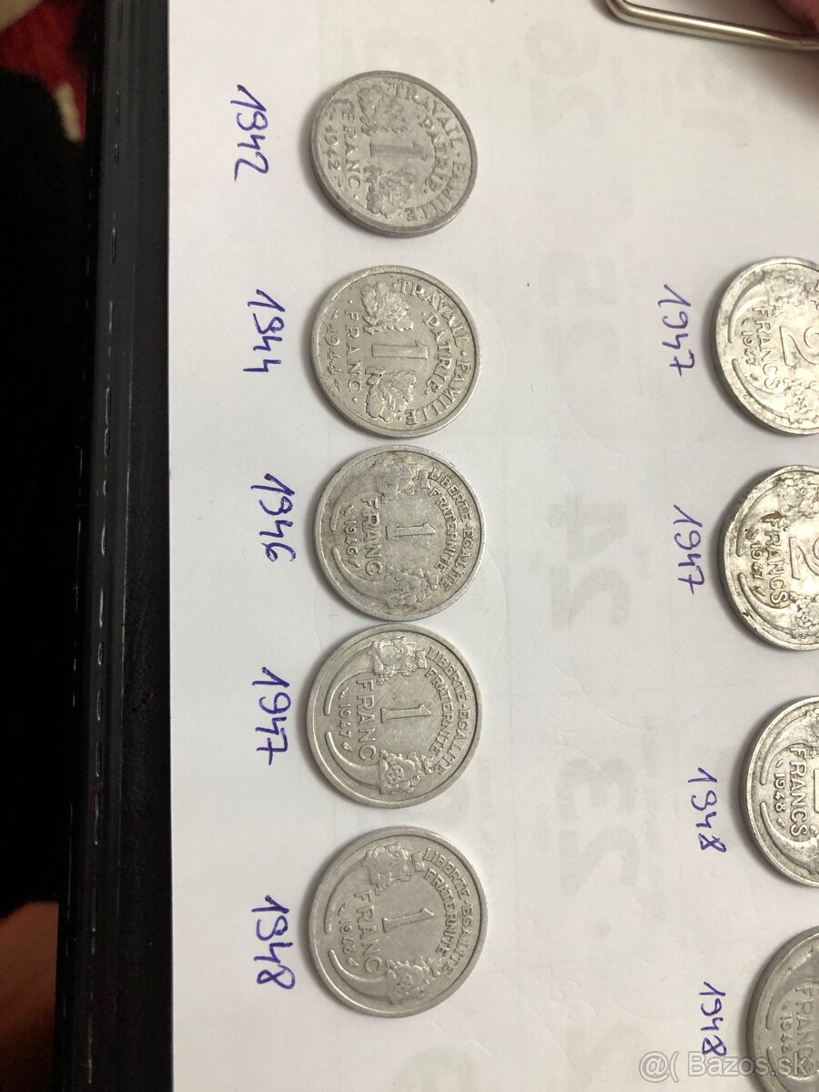 Mince FRANCE +Bankovky BIELORUSKO - 16