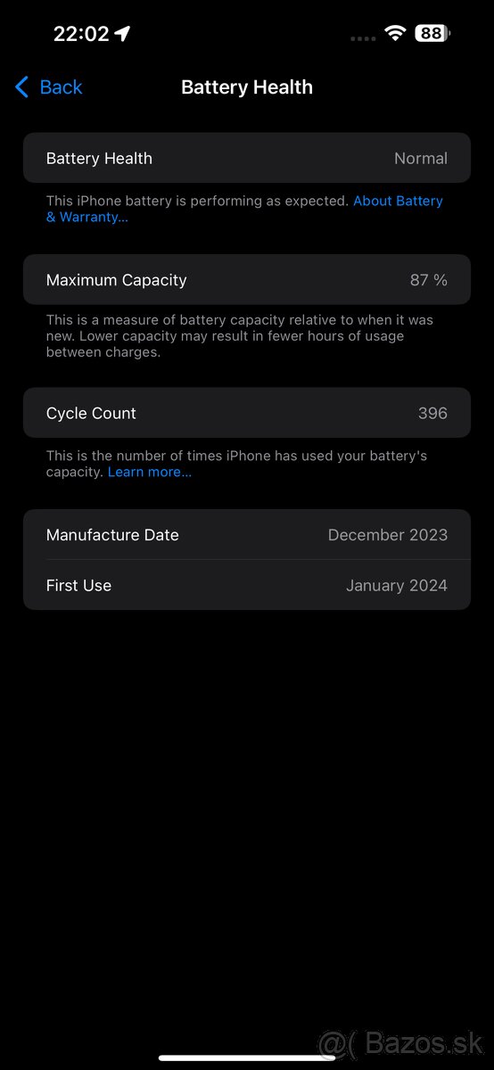 iPhone 15 Pro Max 256GB Black Titan - 16