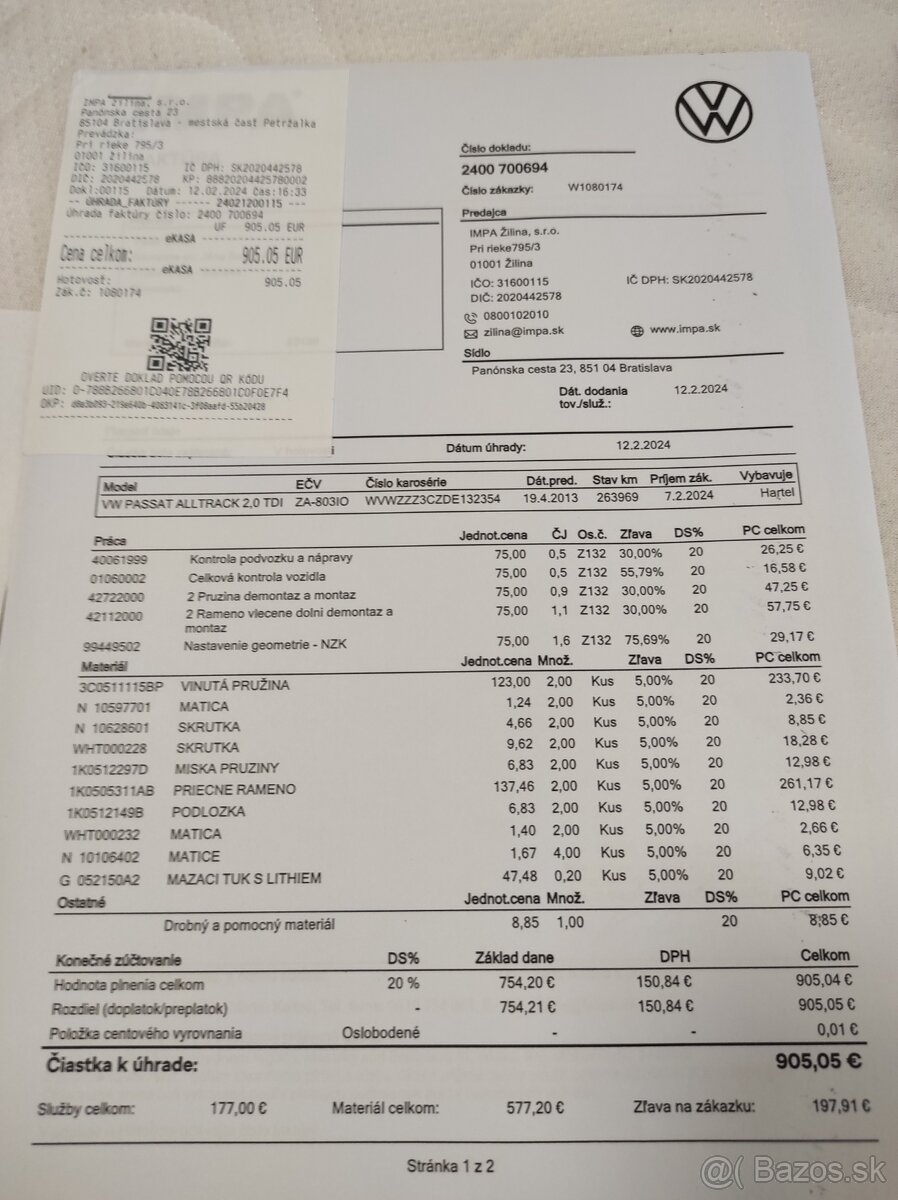 VW Passat Alltrack 130kw 4motion r.2013 - 16