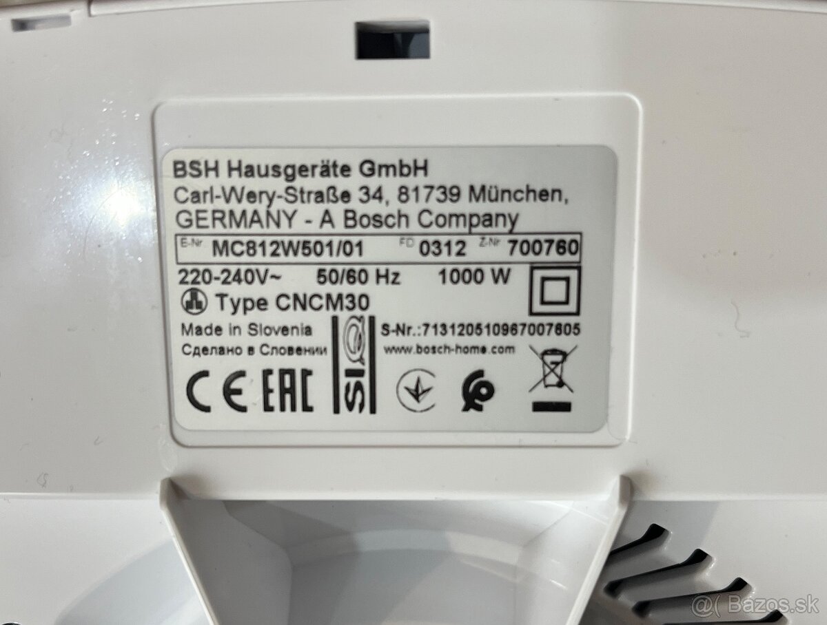 Bosch MultiTalent 8 MC812W501 kuchynský robot - 16