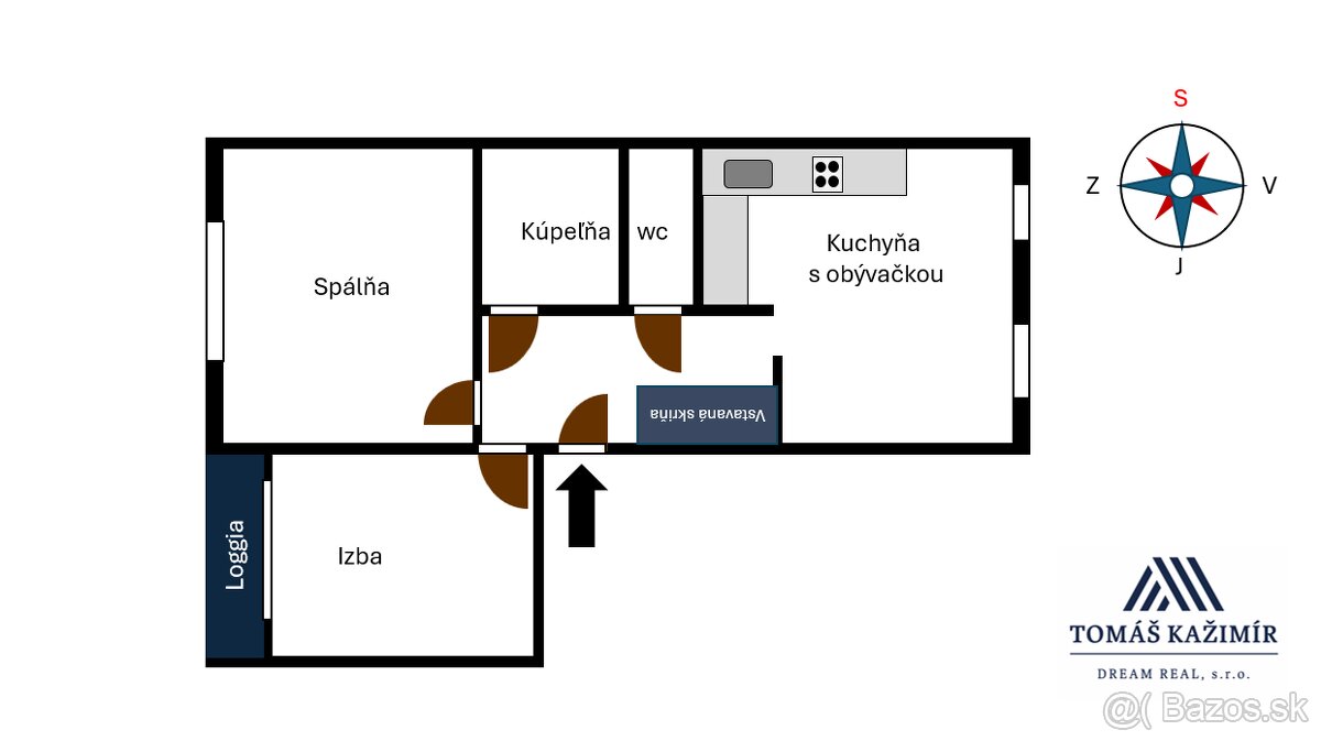 3- izbový rekonštruovaný byt s loggiou. - 16