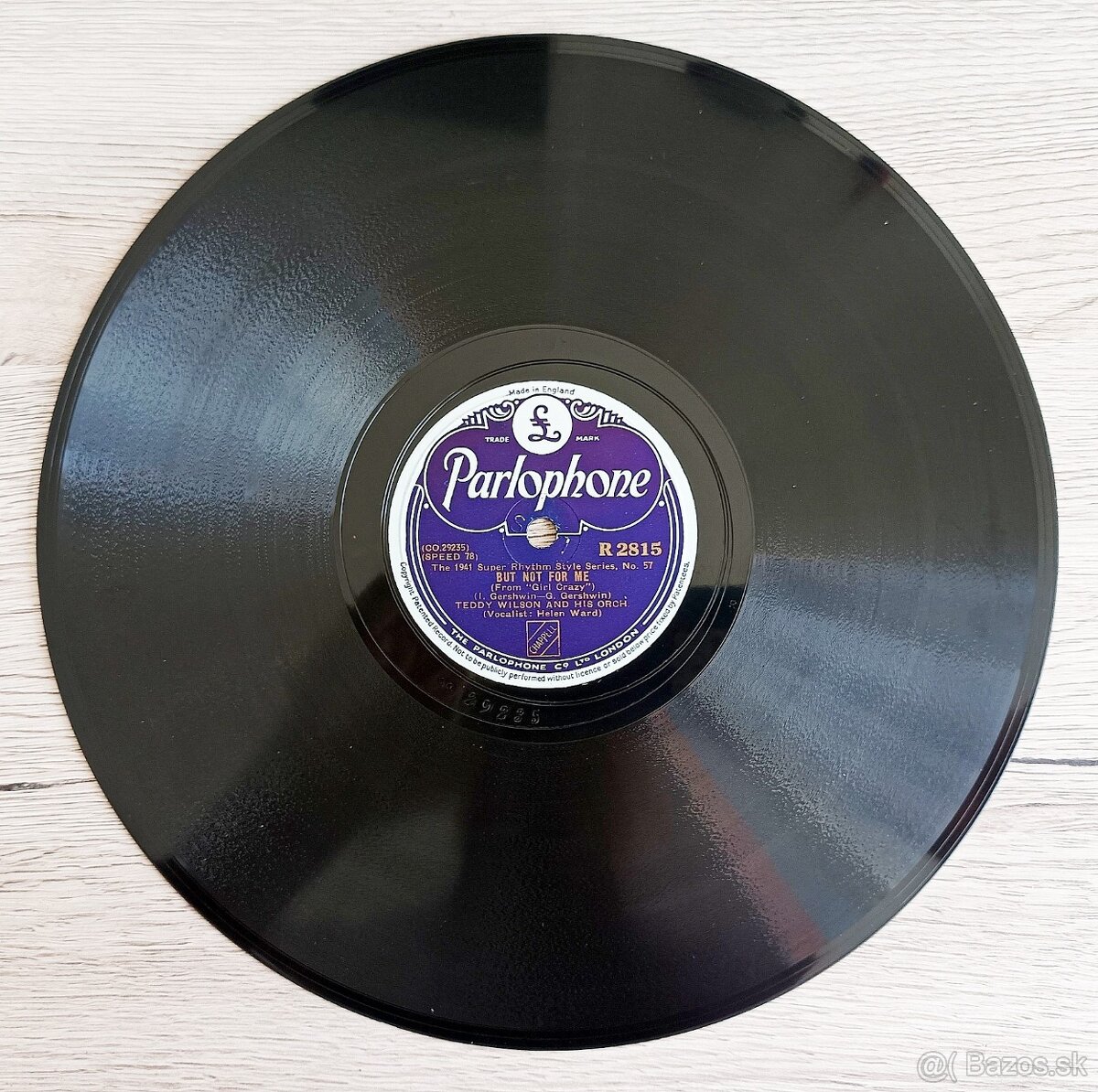 9 starožitných šelakových gramodesek americký jazz, swing - 16