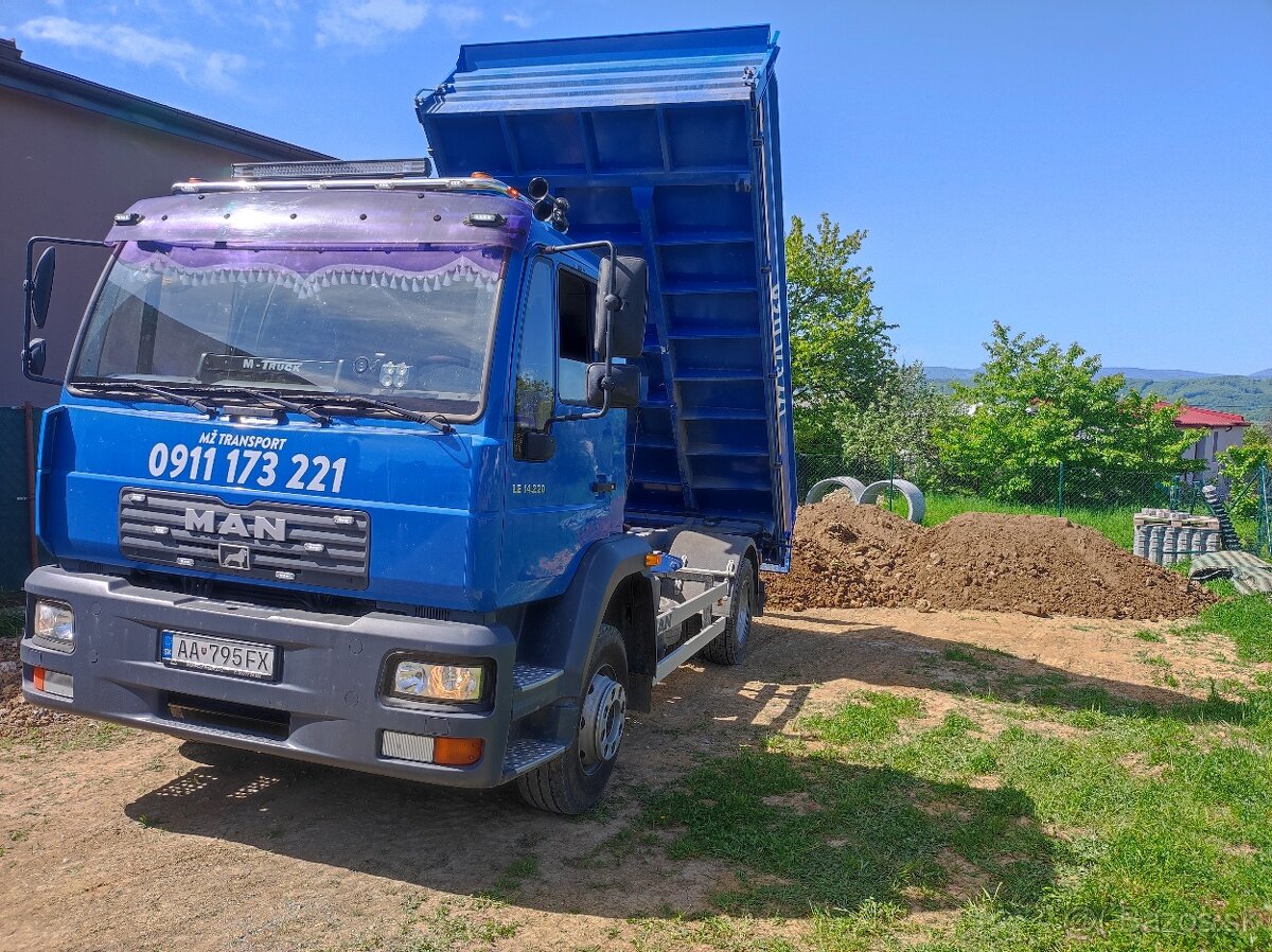 Preprava sypkých materiálov - NOSNOSŤ 8T - 16