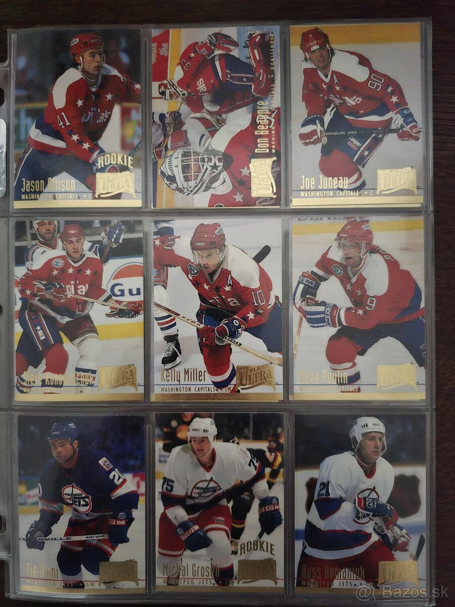 Predám hokejové kartičky ultra fleer 94-95 set druha seria - 16
