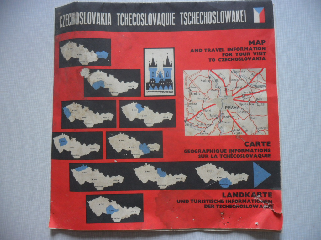 3 x mapy - ČESKOSLOVENSKÁ REPUBLIKA - 2,50 € - 16