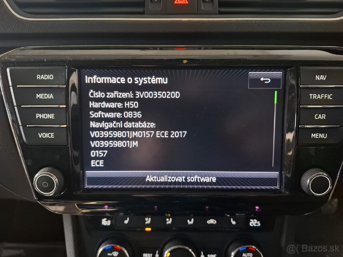 LCD displej + modul autorádia Superb 3 - 16