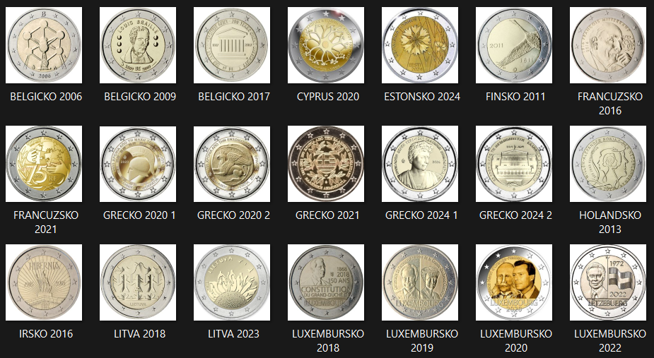 Pamätné 2 EURO - UNC - 16