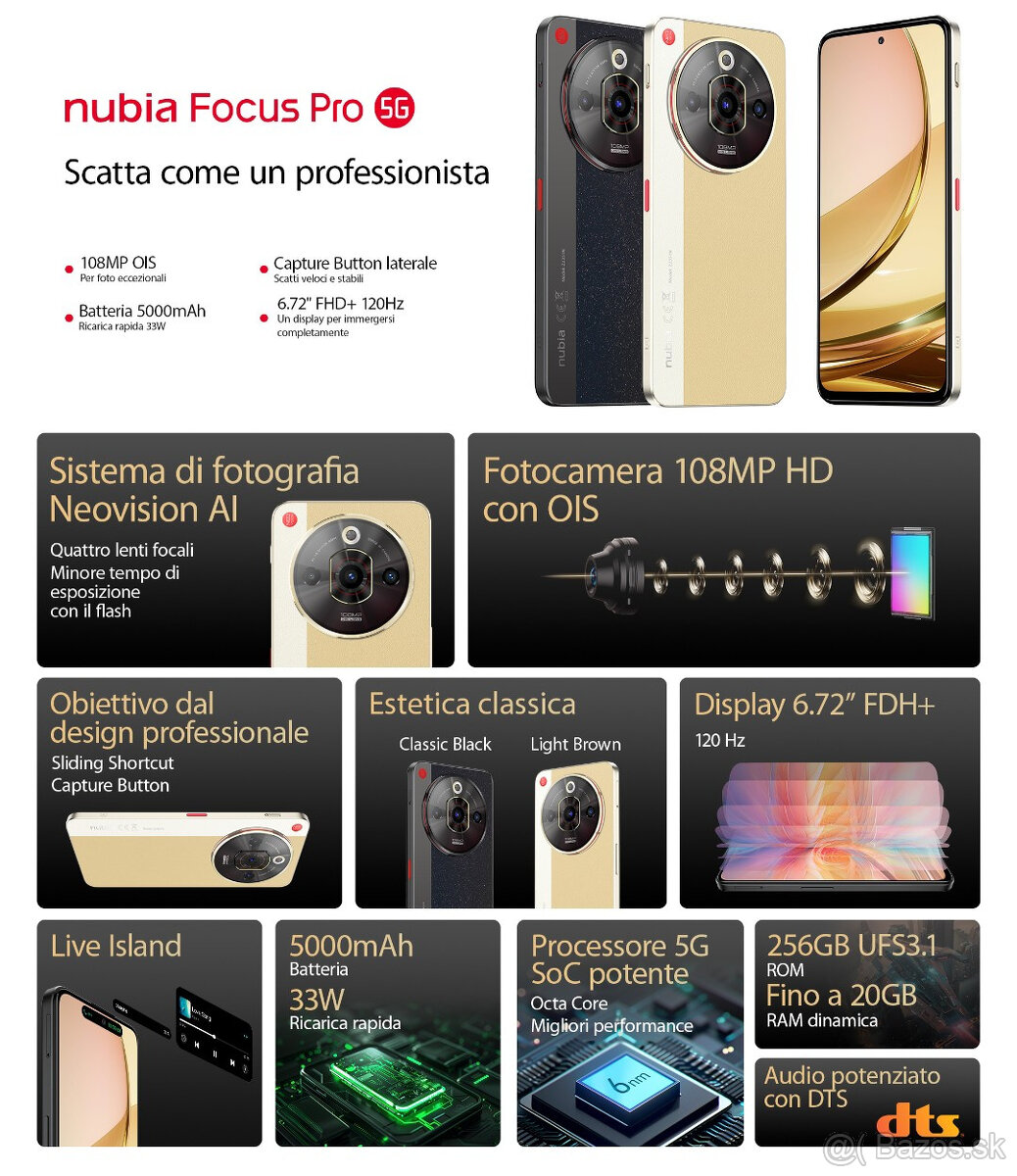 Nubia Focus Pro 5G 20GB/256GB - 16