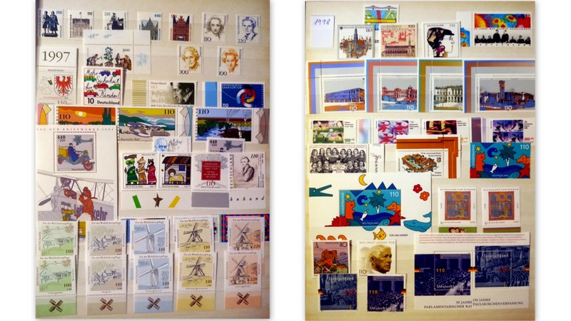 Predám poštové známky DEUTSCHLAND čisté roky 1990 - 2000 - 16