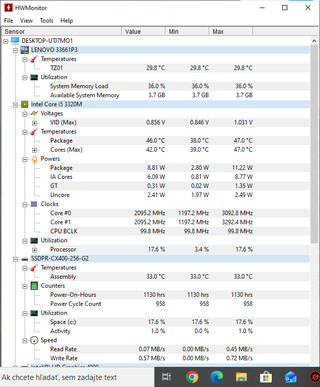 Predám 15,6" notebook Lenovo ThinkPad Edge E530c. - 16