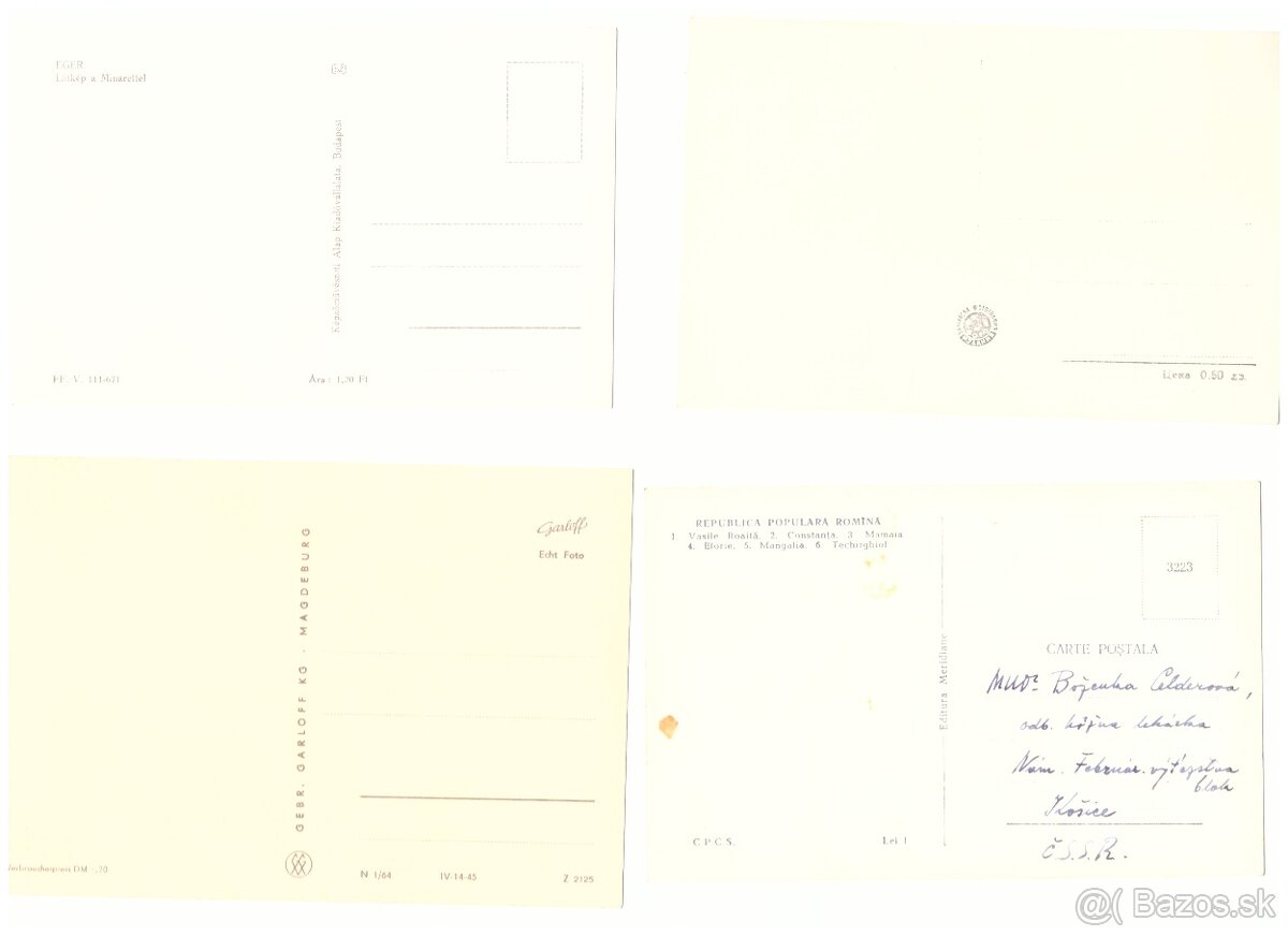 Pohľadnice Európa mix - 16