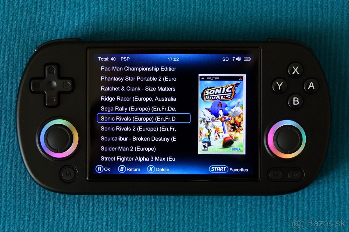 Nová konzola Anbernic RG40XX H WiFi Black ▬ Super SONY PSP - 16