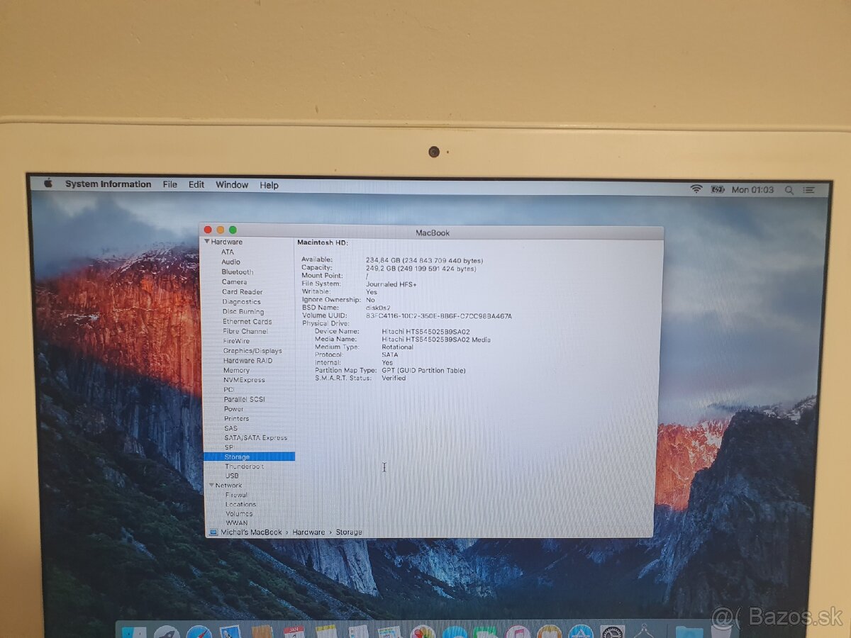 Macbook white polycarbonate plastic unibody 2009 - 16