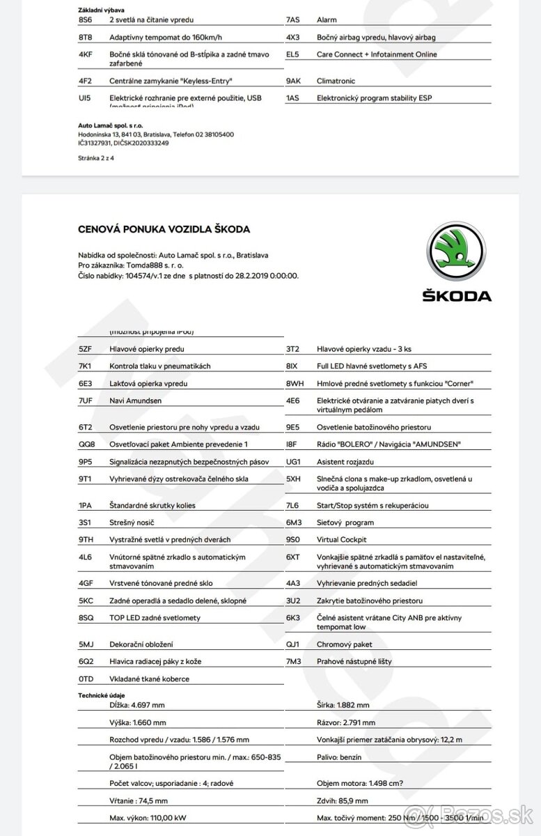 Predam SKODA KODIAQ 1,5 TSI 110kW 7 st. automat - 16
