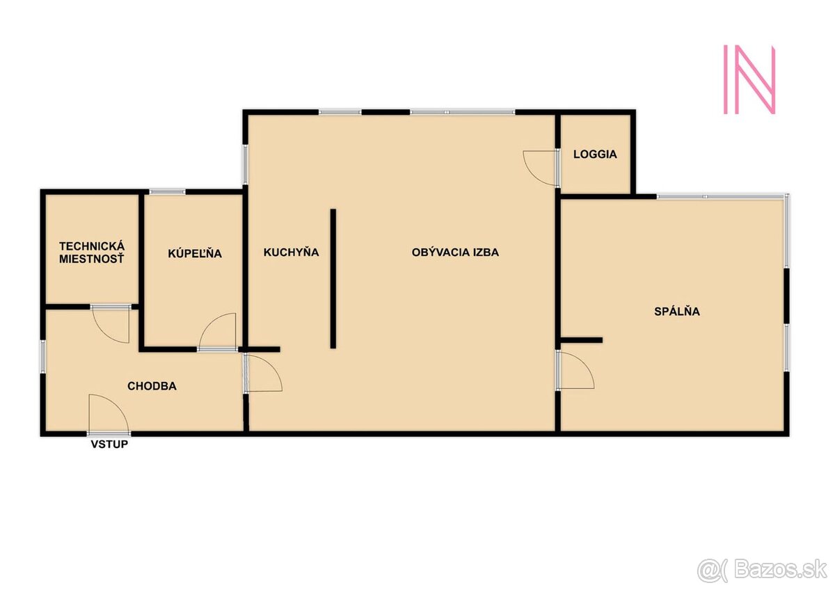 REZERVOVANÉ - 2 izbový byt v centre Senca - 60,82 m2 - 16
