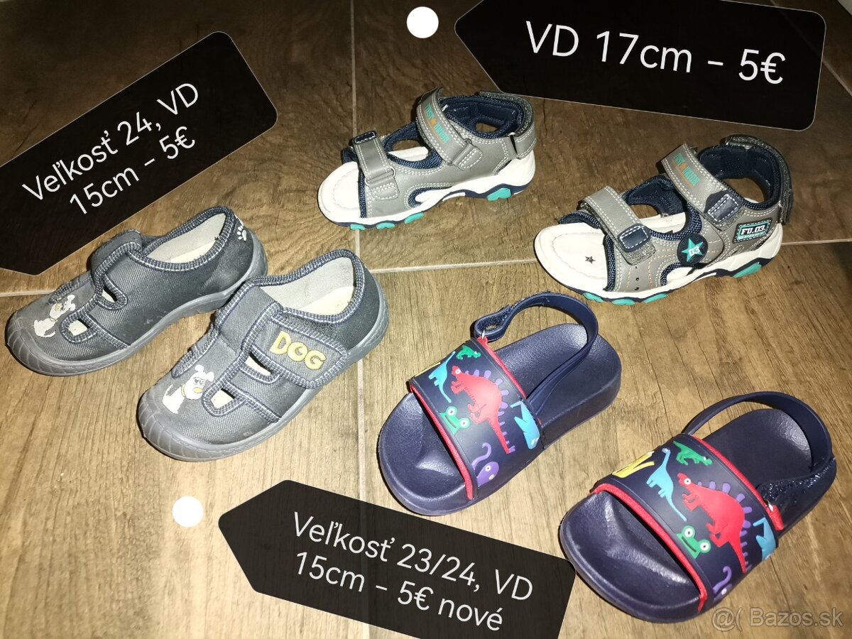 Detská obuv od novorodenca až po veľkosť 25 - 16