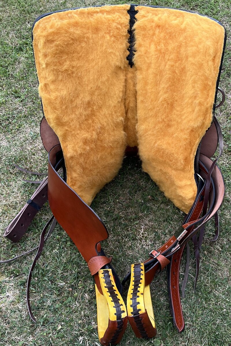 Westernový sedlový komplet 10) rezato hnědé Twist - 16