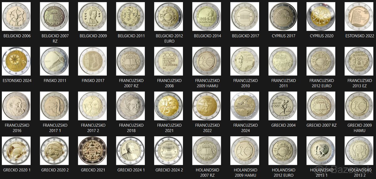 Pamätné 2 EURO - UNC + OBEH - 16