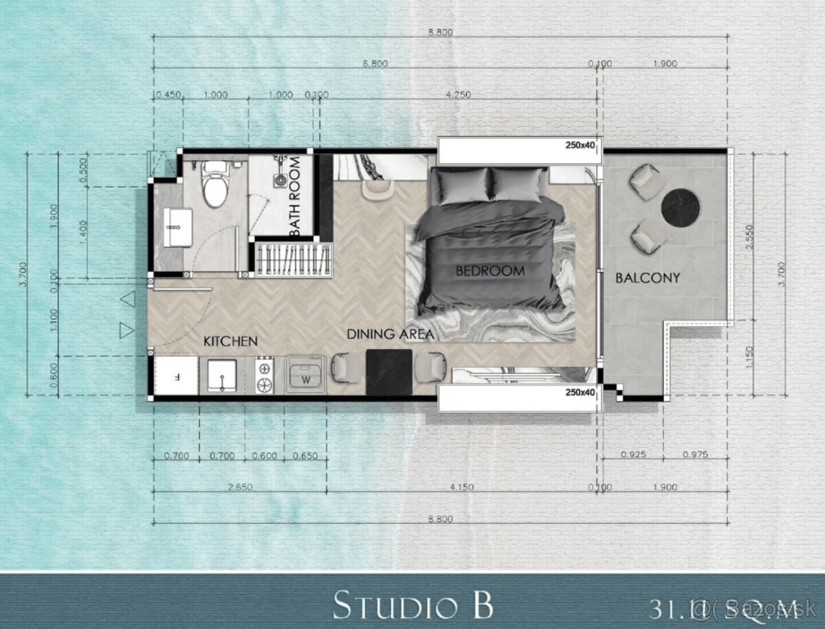 Sea Spire Jomtien: ikonické aprtmány v prvej línii pláže - 16