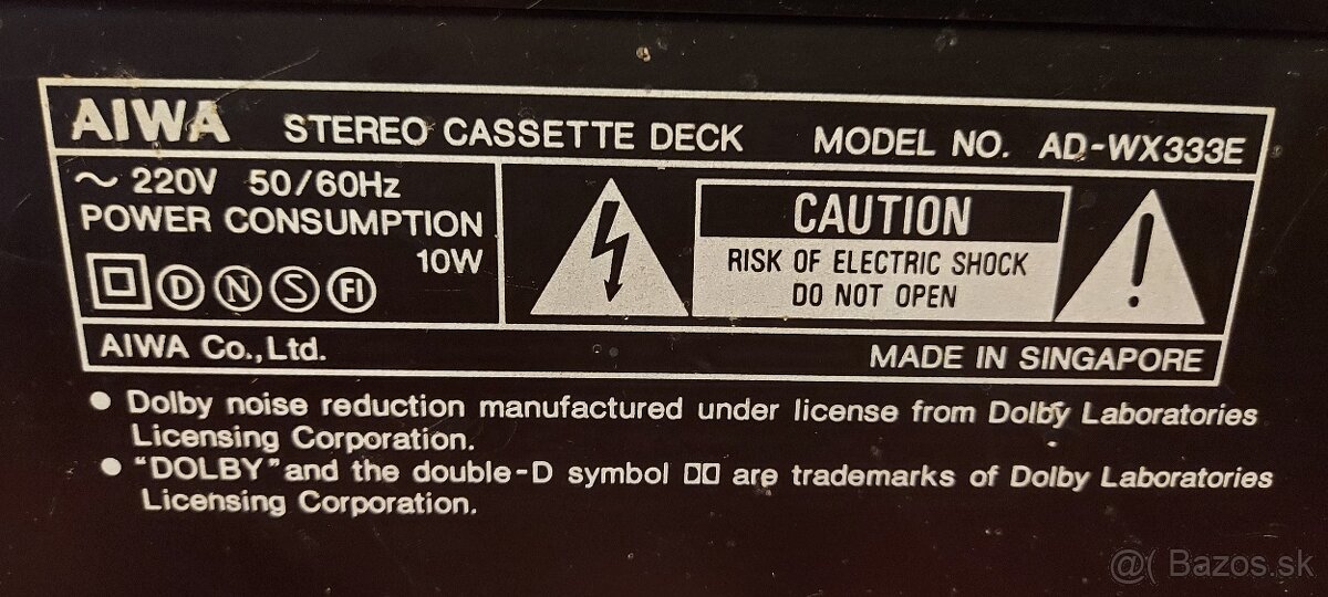 Predám double deck Pioneer, Aiwa a Universum - 16