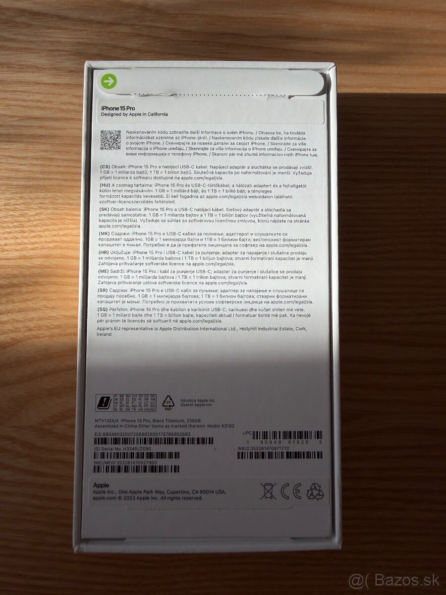 iPhone 15 Pro 256GB - 16