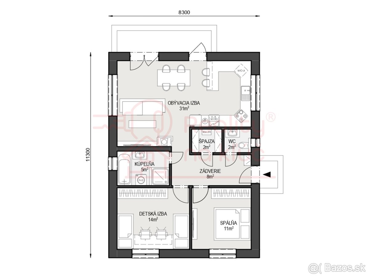Na predaj novostavba 3-izbový rodinný dom v obci Čechy - 16