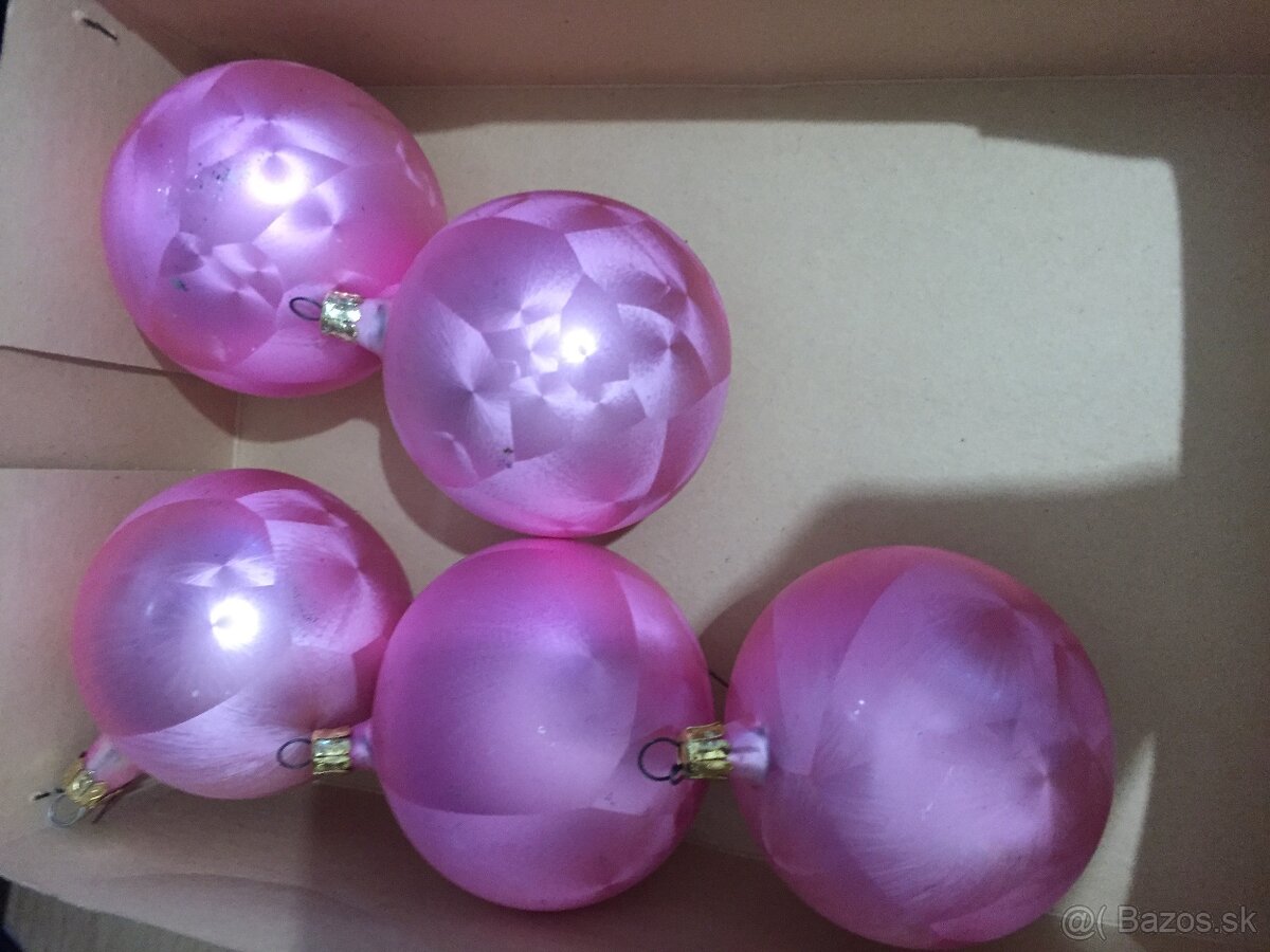 Retro vianočné ozdoby a špic na stromček - 16