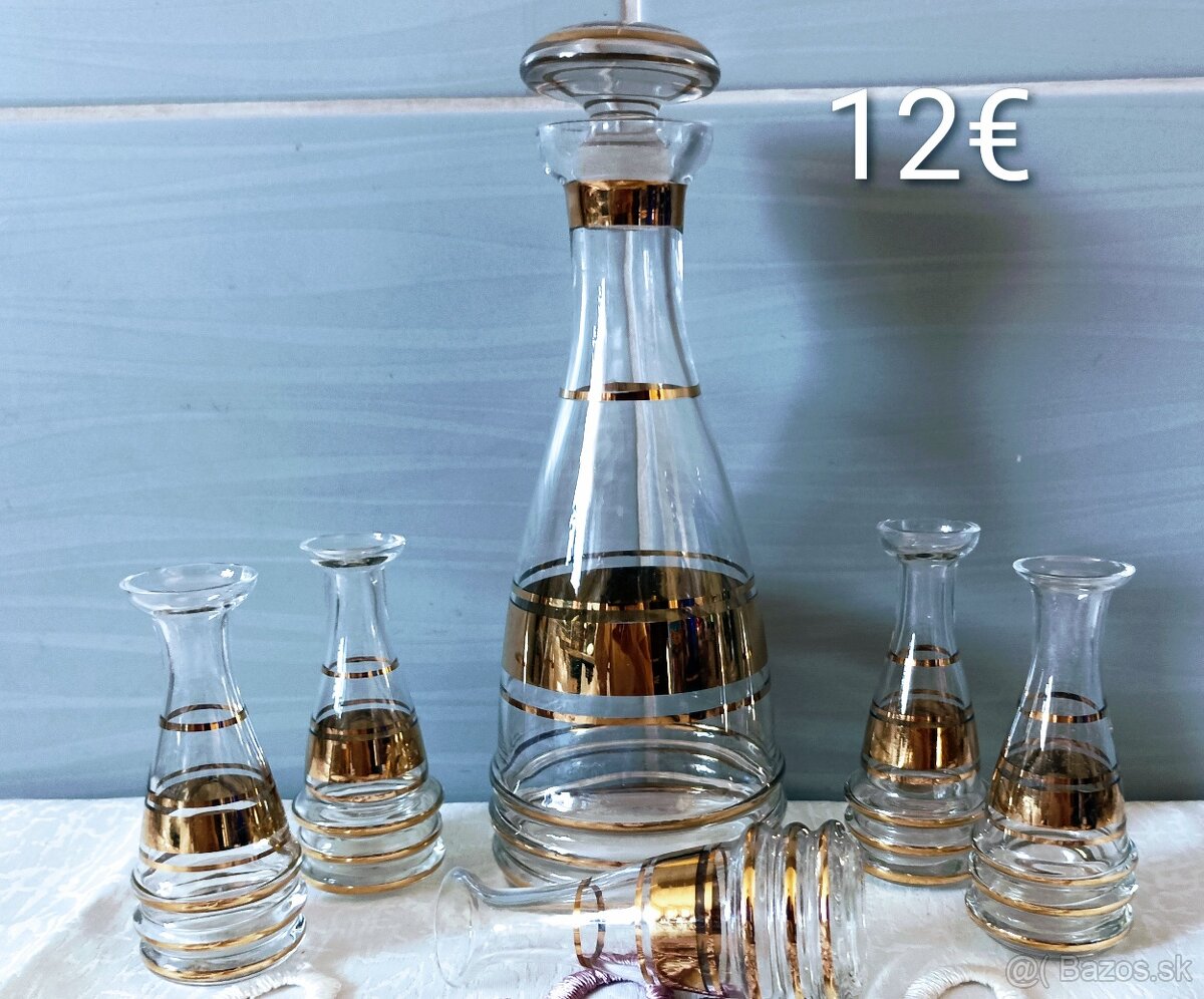 Retro sklenené karafy - 16