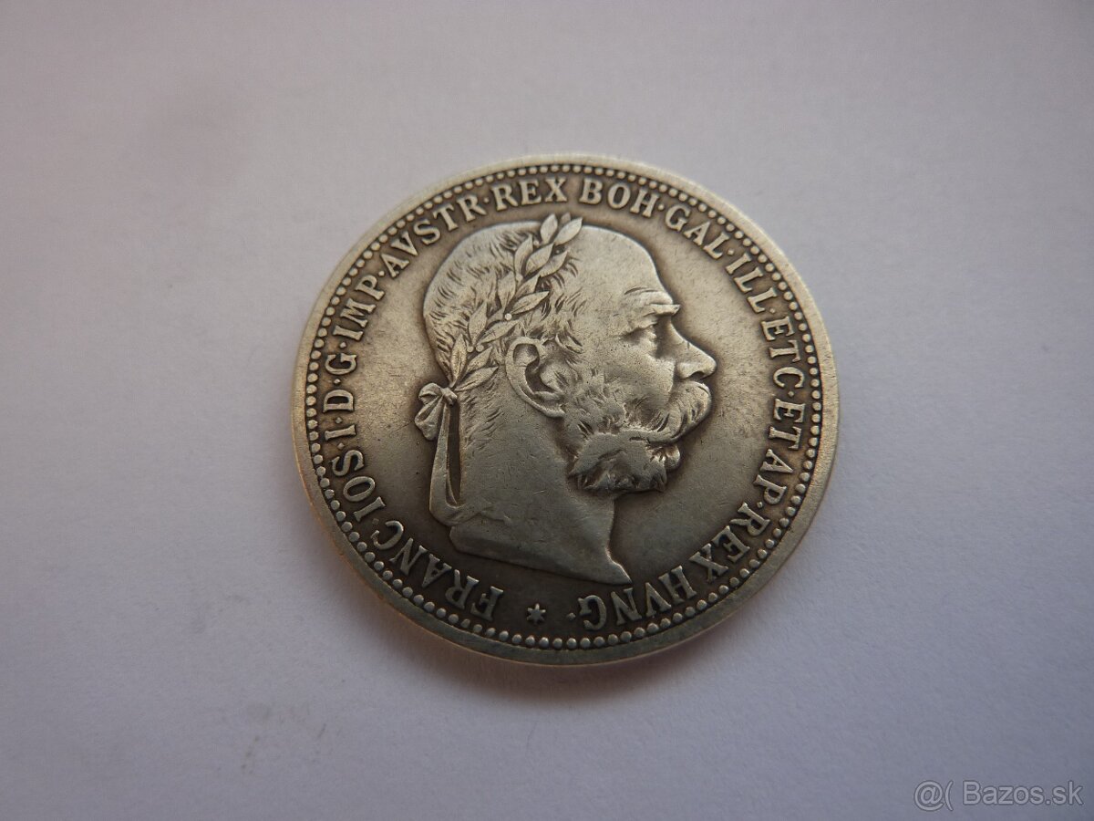 R-U vzácna 1 koruna 1892 bz vo veľmi peknom stave - 16