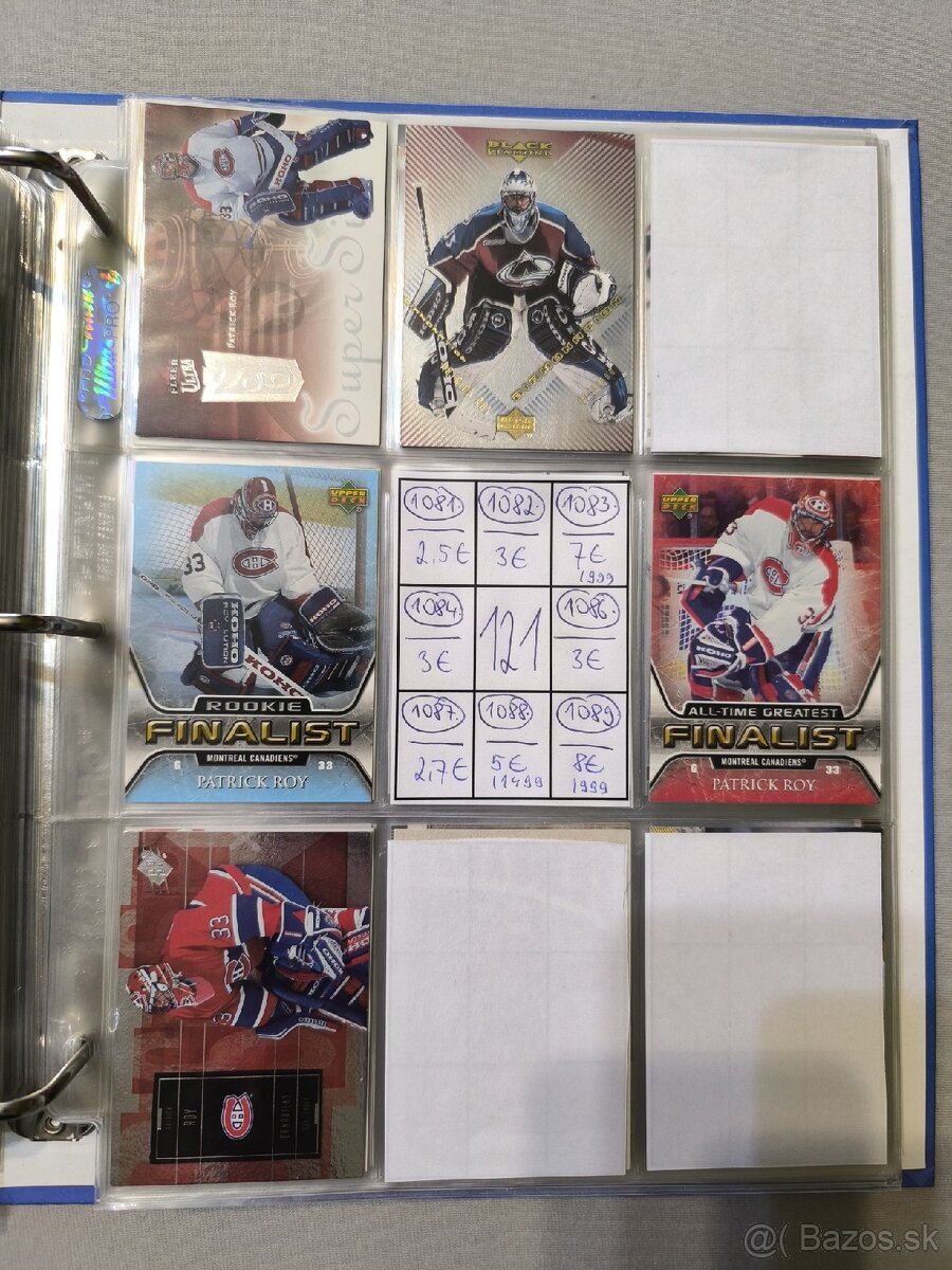 Hokejové kartičky - Patrick Roy 5 - 16