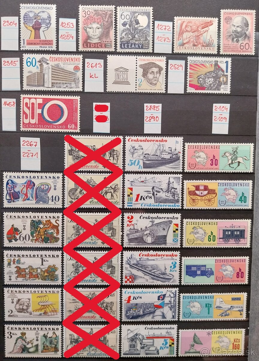 Známky ČESKOSLOVENSKO – 2 - 16