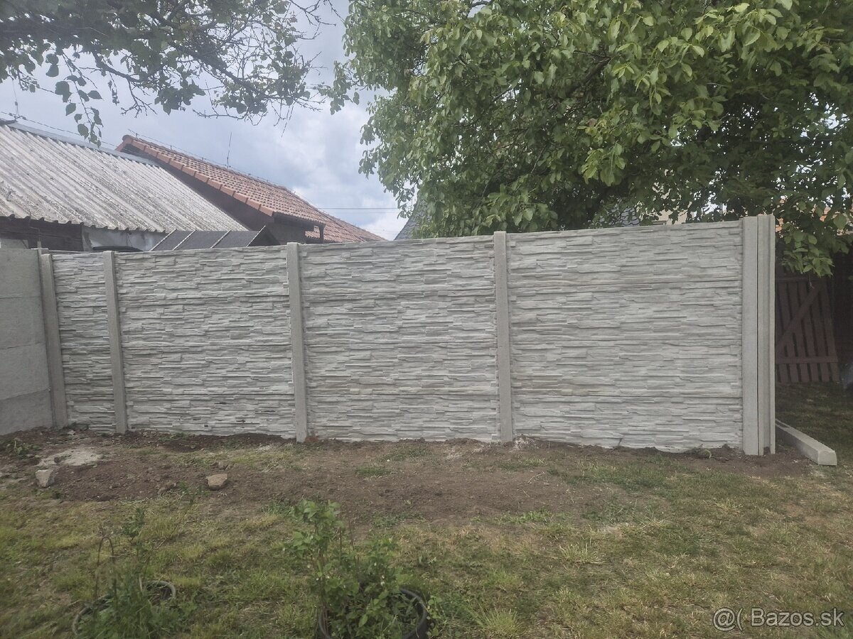 Betónové ploty, výroba, montáž - na klúč - 16