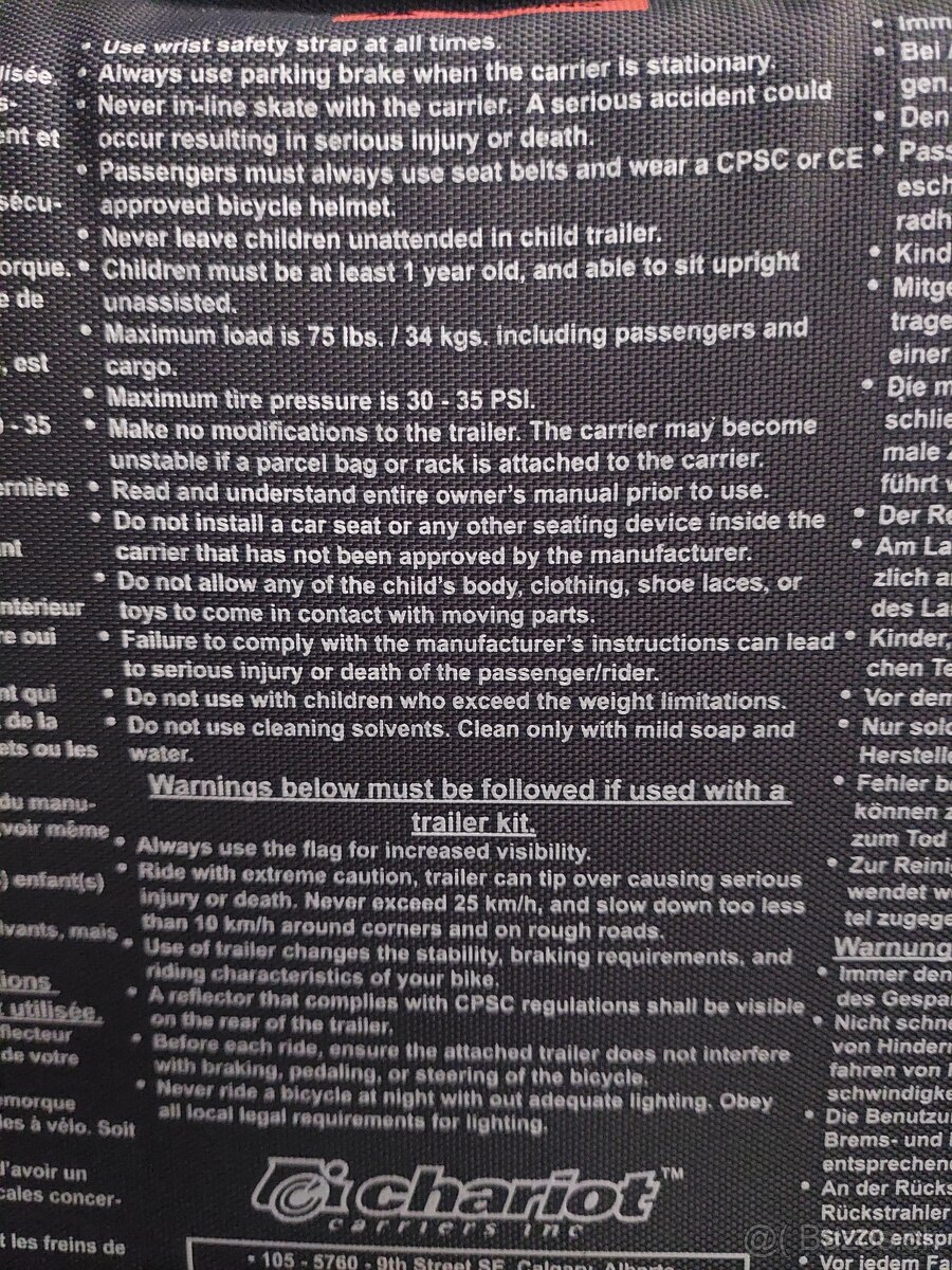 Cyklovozík Thule Chariot pre 1 dieťa + možnosť s jogging kit - 16