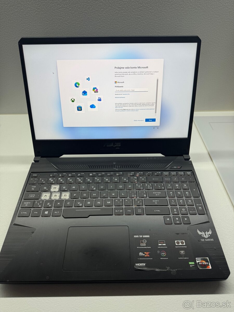 ASUS TUF Gaming FX505DT – Ryzen 7 / GTX 1650 / 8 GB / - 16