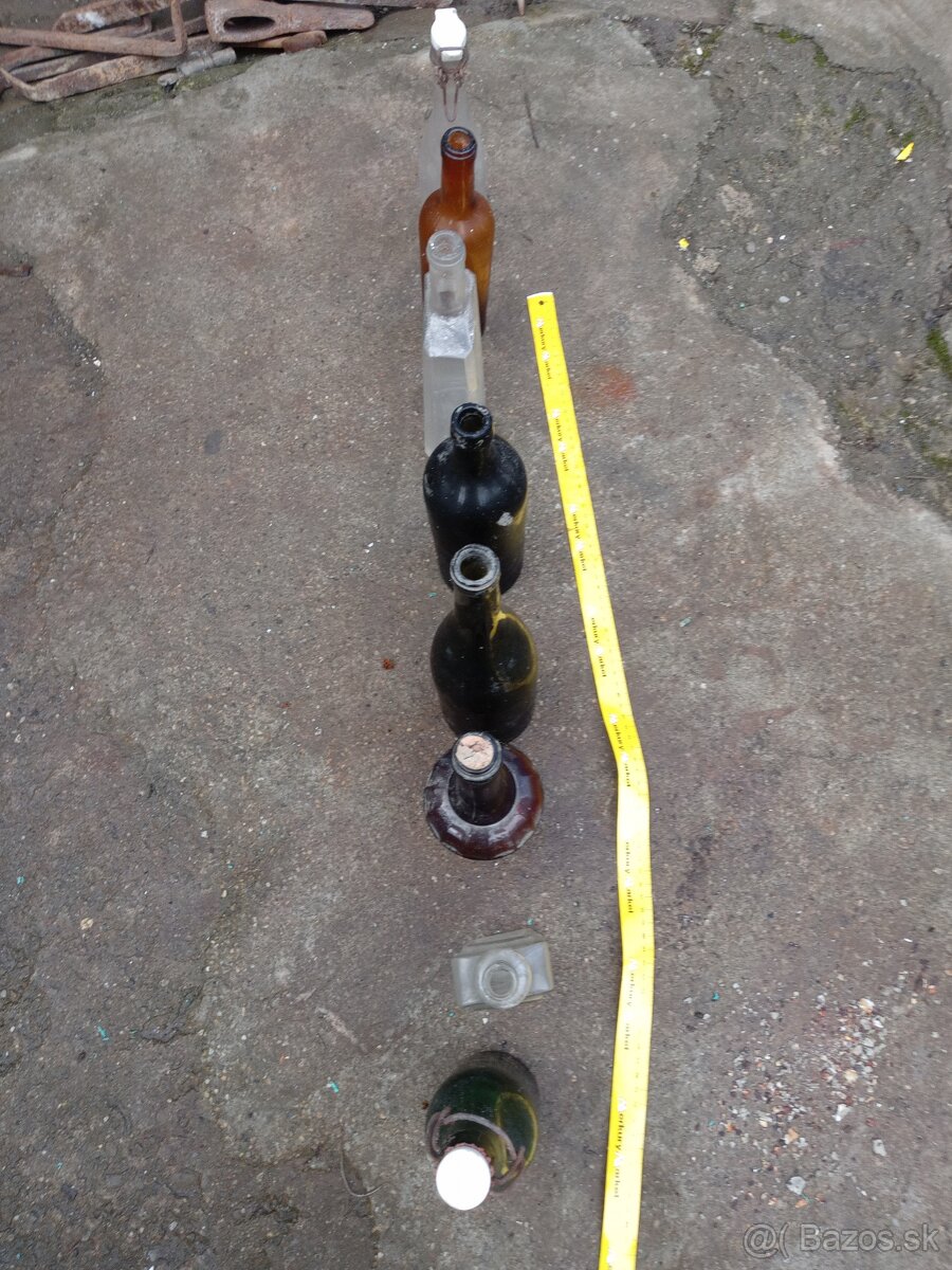 Staré fľaše na dekoráciu - 16