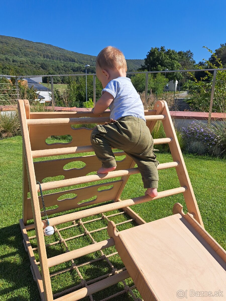 3 stranný bukový Piklerovej trojuholník montessori - 16